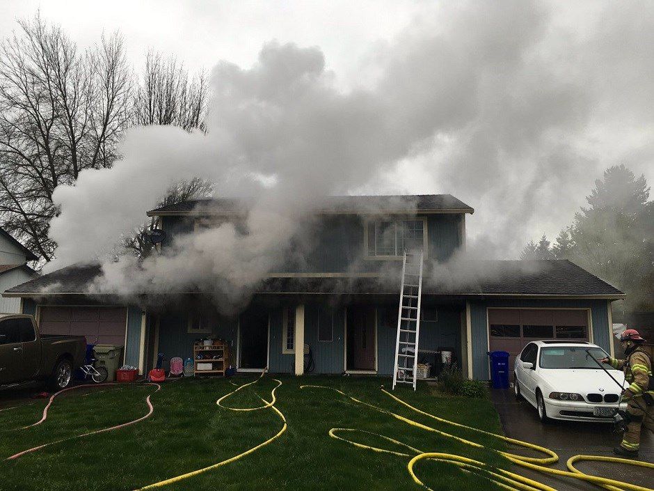 Firefighters battle duplex fire in Cornelius KPTV FOX 12