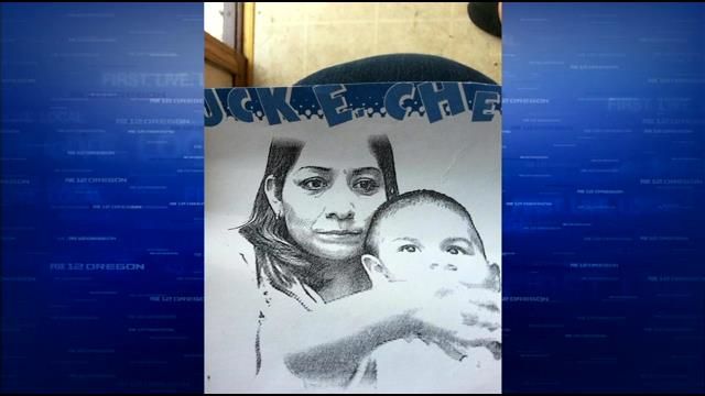 The man left this photo behind in the girl's closet.